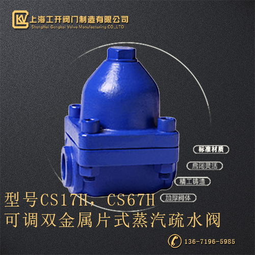 CS17H，CS67H可调双金属片式蒸汽疏水阀