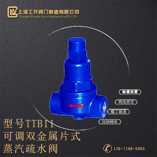 TTB11可调双金属片式蒸汽疏水阀