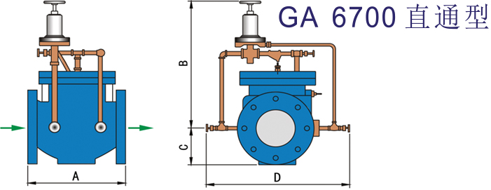 GA6700进口直通式水击泄放阀