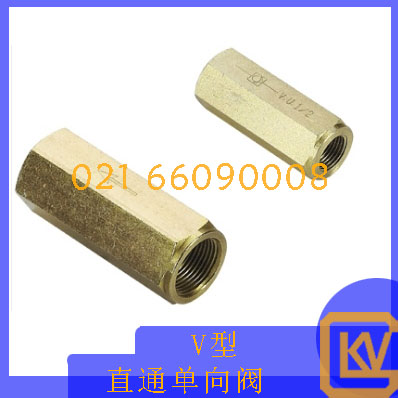 V型直通单向阀